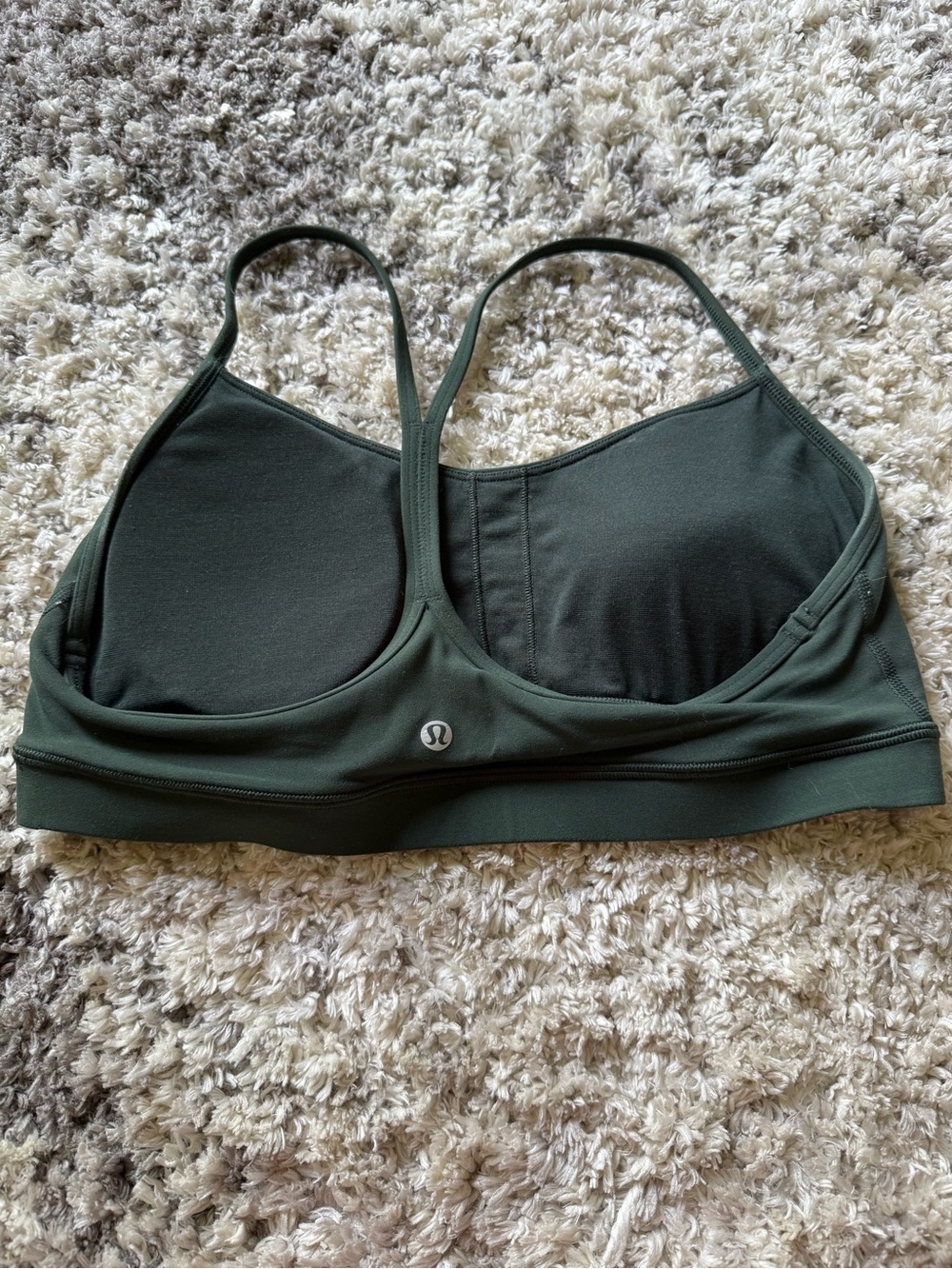 lululemon athletica Dark Olive Green Strappy Sports Bra